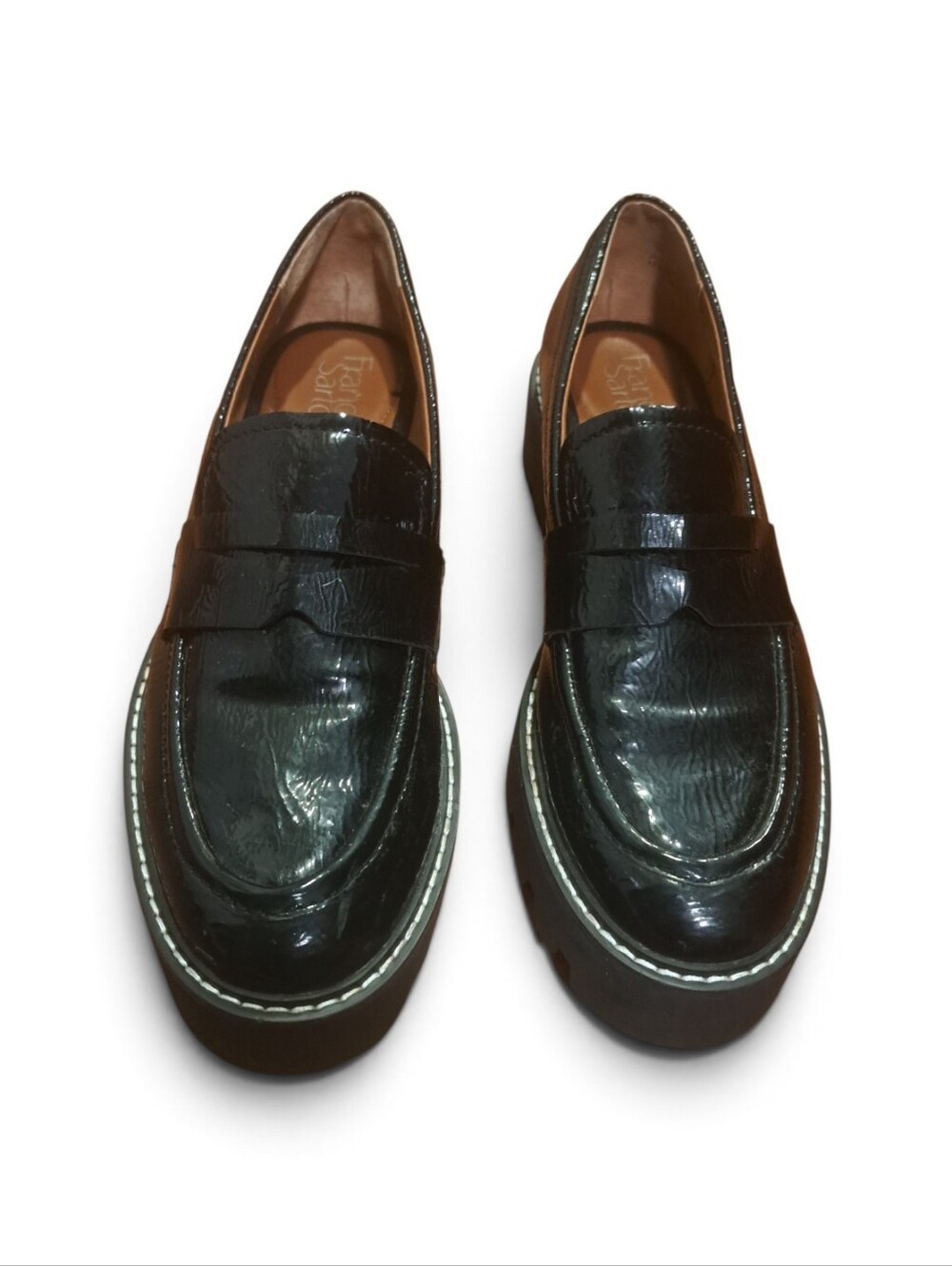 Franco Sarto Balin Padded Insole Lug Sole Slip On Loafers, Size 9